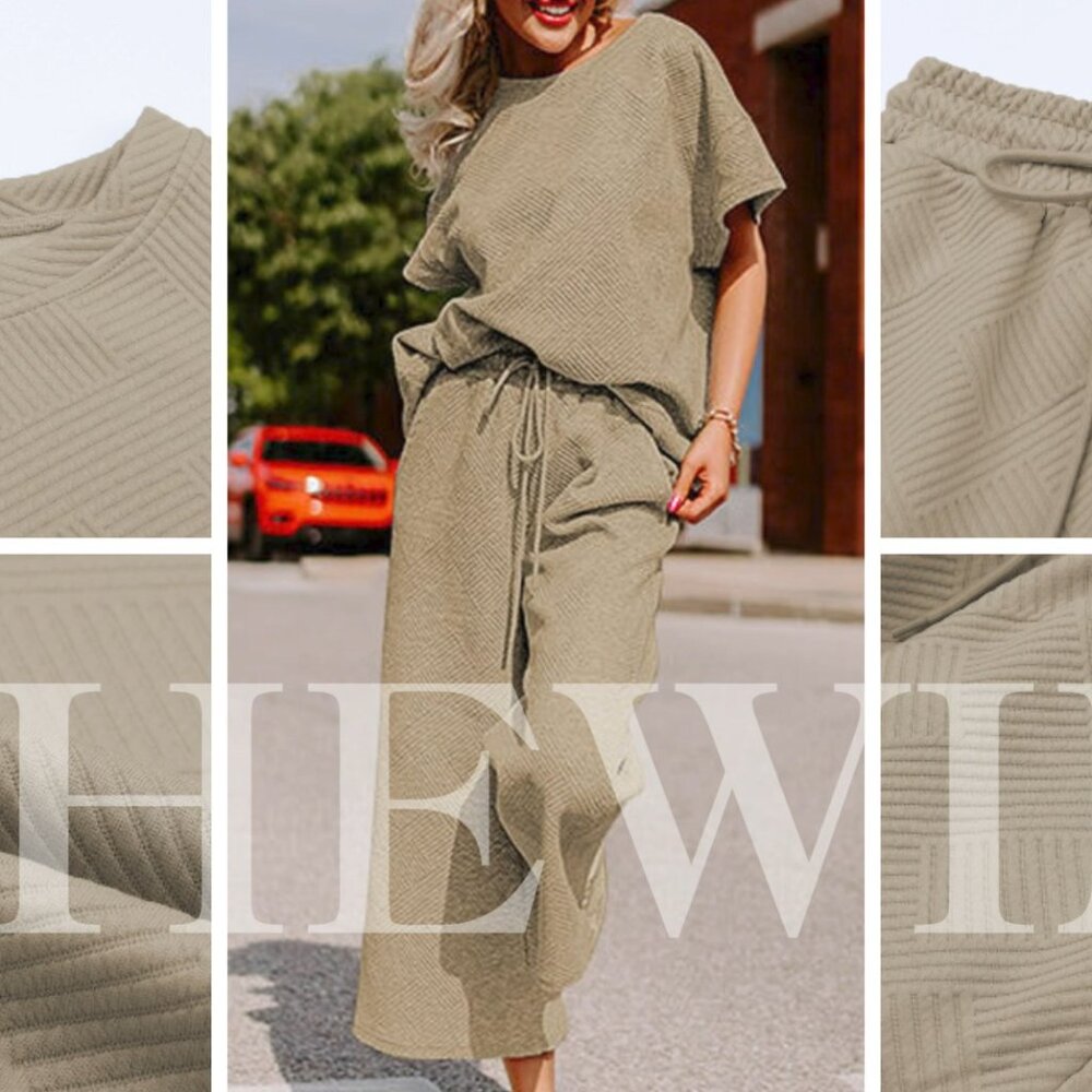 Oversized Lounge Set Polyester Elastane Comfy Two… - image 8